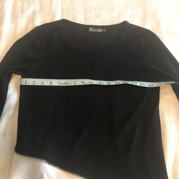 NY & Co Asymmetrical Black & White Sweater - Picture 5 of 8